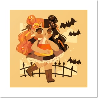 Candy Corn Vampire Posters and Art